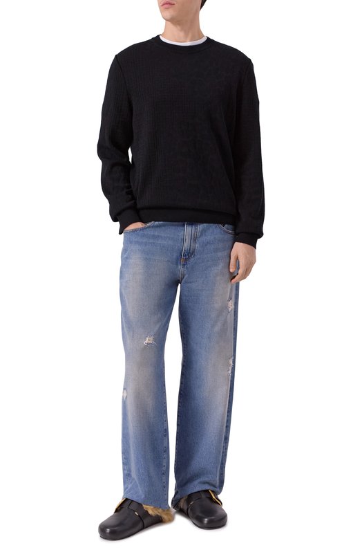 Кожаные сабо Balmain FM1UR373/LVIT Чёрный  FM1UR373/LVIT Фото 2
