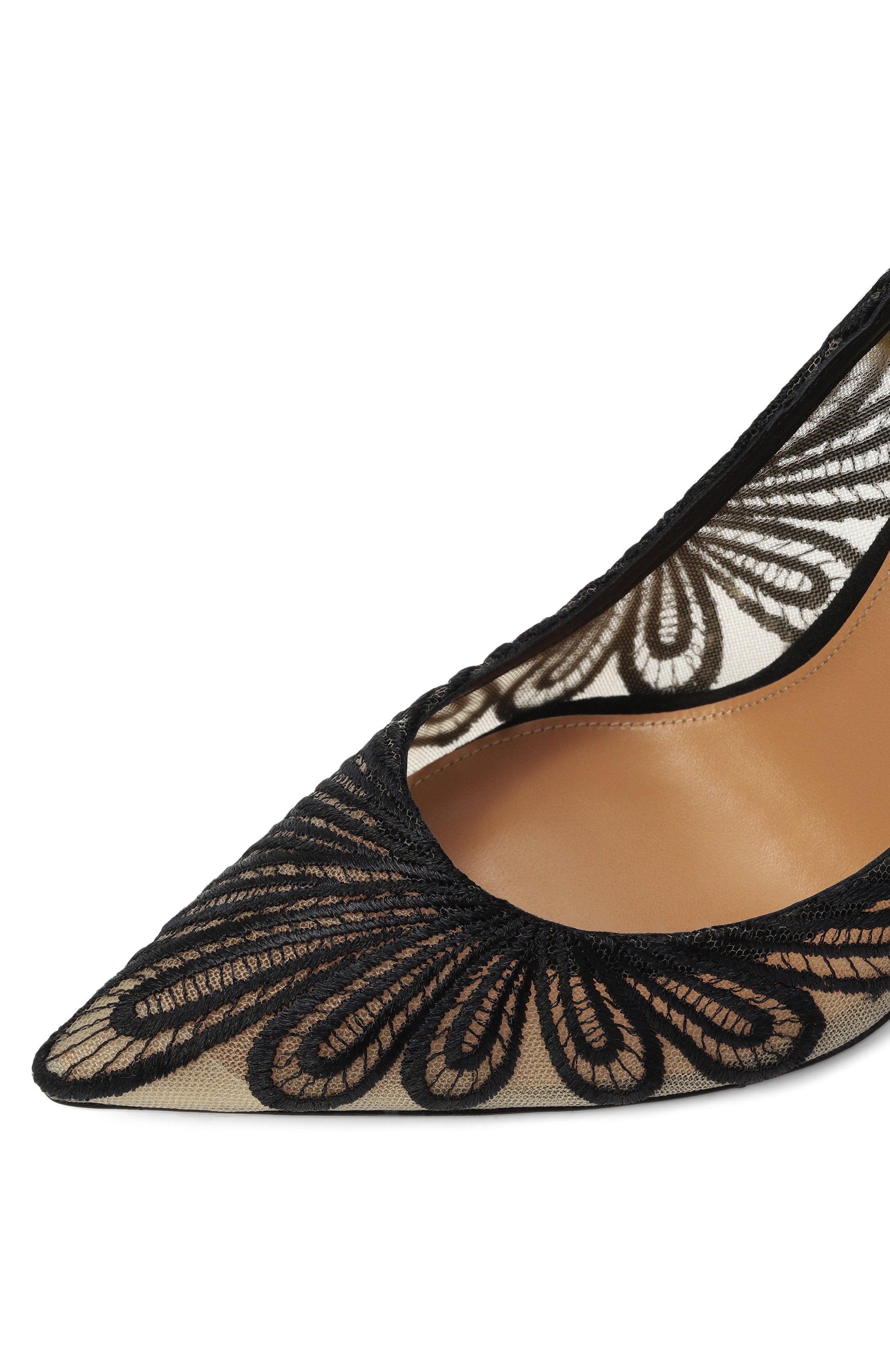 Текстильные туфли chantilly 105 AQUAZZURA черного цвета по цене 99500 руб., арт. CHNHIGP0/LFS, фото 7 Текстильные туфли chantilly 105 AQUAZZURA, арт. CHNHIGP0/LFS, фото 7