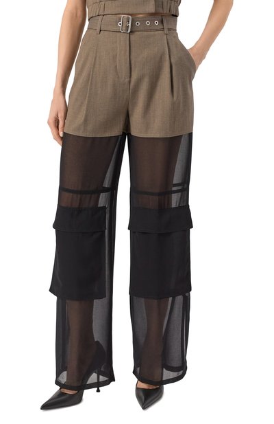 Брюки из шерсти и хлопка PINKO, арт. 104908/A2HC, фото 3