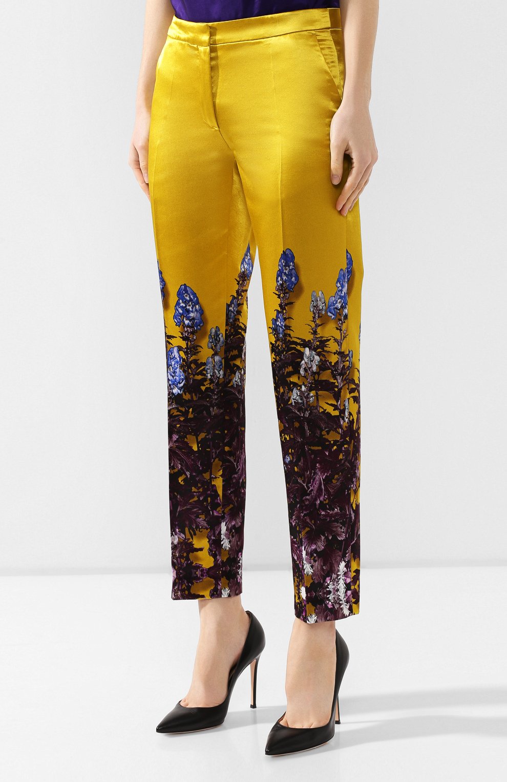 Брюки из смеси хлопка и вискозы DRIES VAN NOTEN желтого цвета по цене 67100 руб., арт. 192-30952-8401, фото 3 Брюки из смеси хлопка и вискозы DRIES VAN NOTEN, арт. 192-30952-8401, фото 3