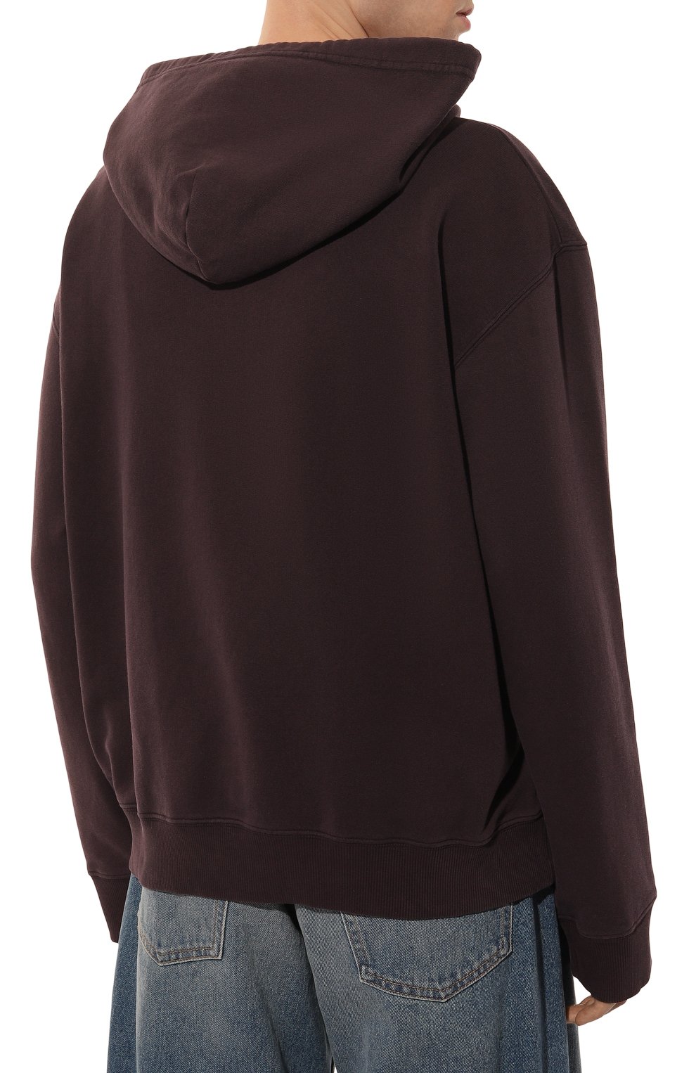 Хлопковое худи MM6 фиолетового цвета по цене 59450 руб., арт. SH2GU0012/M25004, фото 4 Хлопковое худи MM6, арт. SH2GU0012/M25004, фото 4