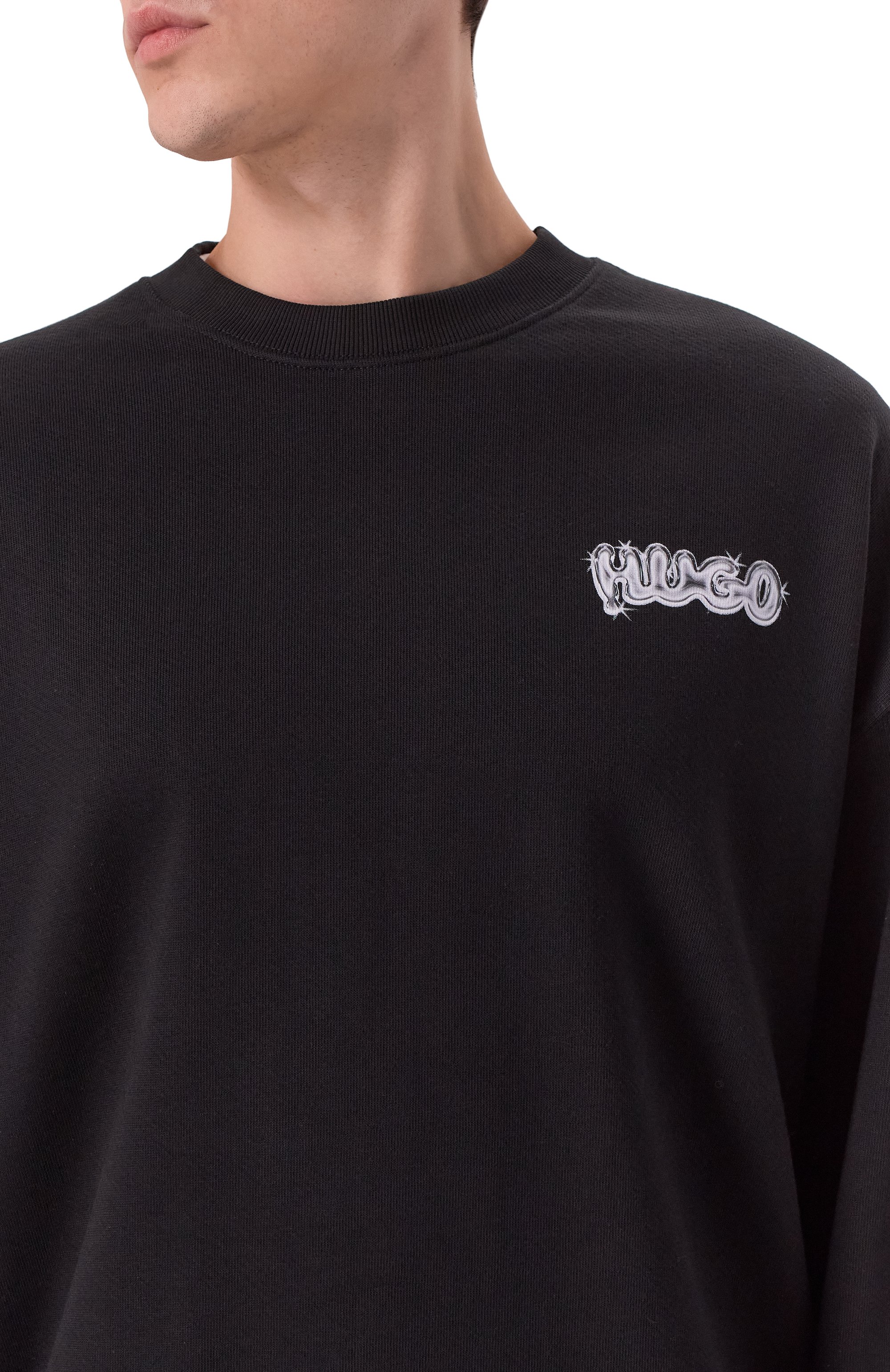 Хлопковый свитшот HUGO BLUE, арт. 50549778, фото 5