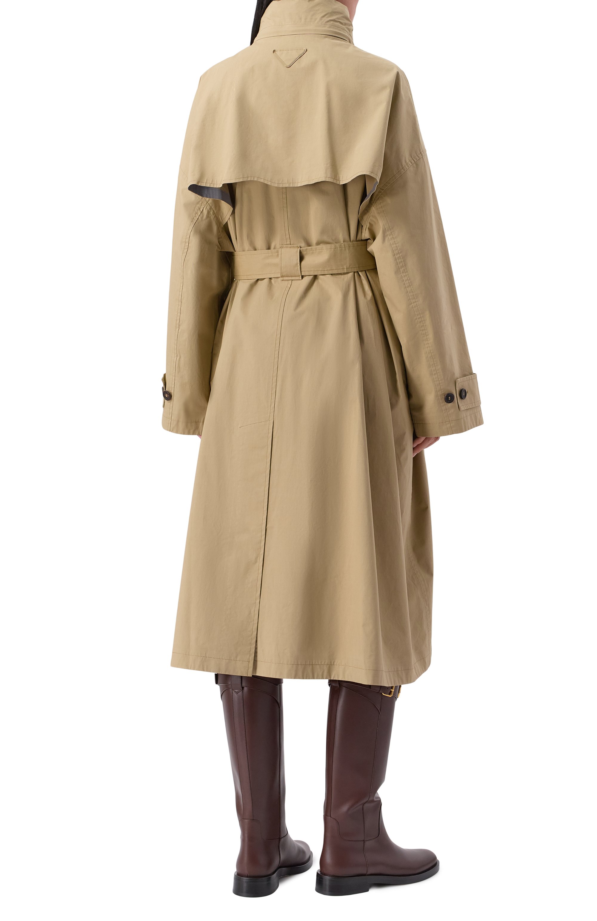 Хлопковый плащ PRADA, арт. 29X256/15DE, фото 6