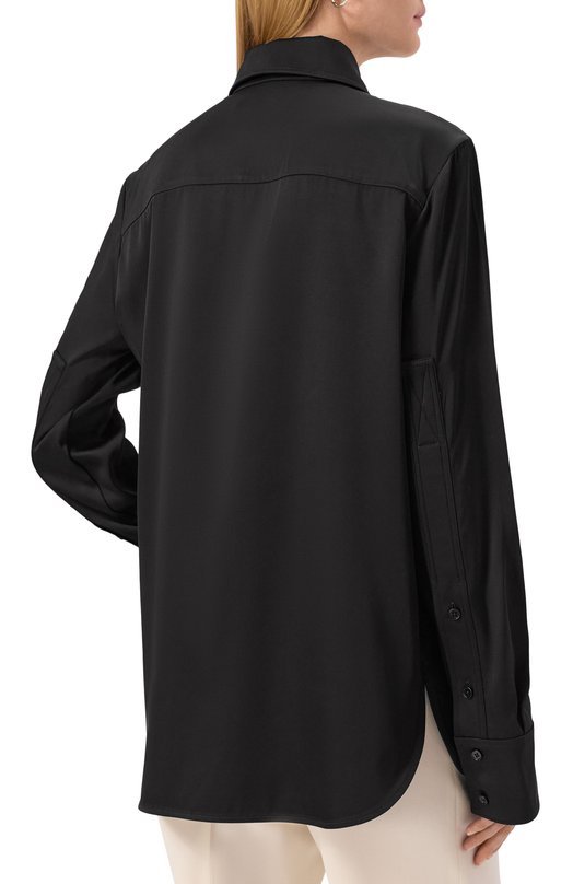 Блузка из вискозы и шелка Jil Sander J04DL0107-J65112 None  J04DL0107-J65112 Фото 4