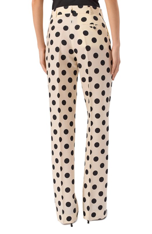 Шерстяные брюки Moschino A0314/5451 Кремовый  A0314/5451 Фото 4