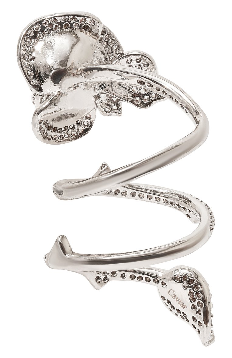 Женское кольцо secret garden CAVIAR JEWELLERY серебряного цвета, арт. SG001 | Фото 3 (Материал: Металл; Региональные ограничения белый список (Axapta Mercury): Не проставлено; Нос: Не проставлено)