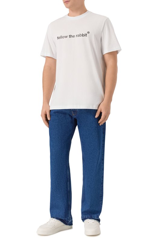 Хлопковая футболка MSGM 3940MM120/257798 Белый  3940MM120/257798 Фото 2