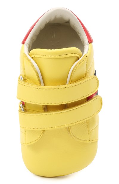 Кожаные пинетки GUCCI, арт. 500852/BKPT0, фото 4