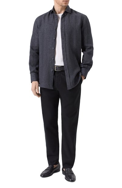 Льняная рубашка BRUNELLO CUCINELLI, арт. MF6300028, фото 2