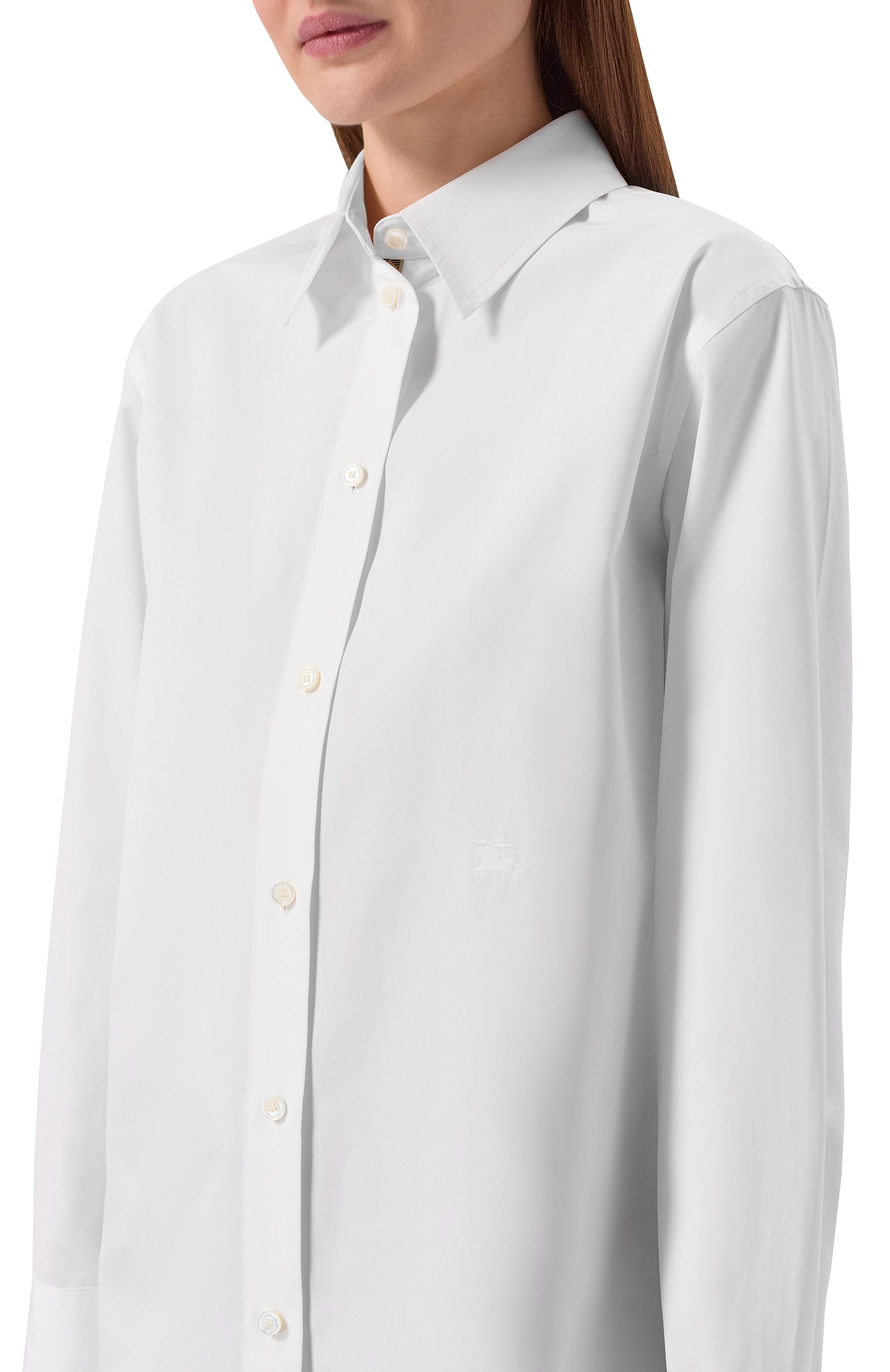 Хлопковая рубашка BURBERRY, арт. 8120787, фото 5