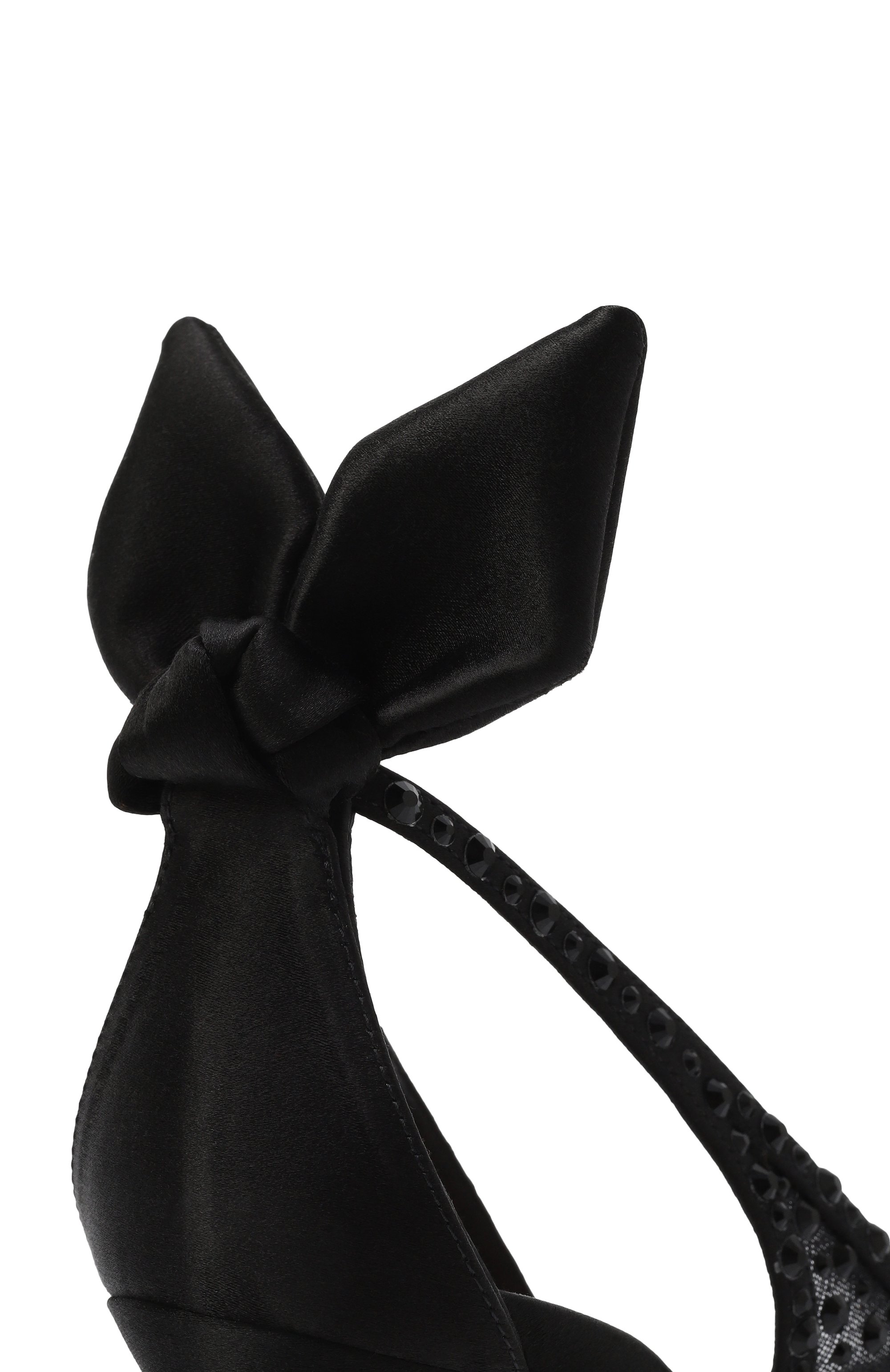 Текстильные туфли bow tie crystal 85 AQUAZZURA, арт. DCTMIDP0-STT-000, фото 7