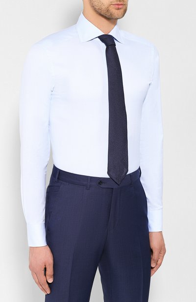 Хлопковая сорочка ZEGNA, арт. 501262/9MS0BA, фото 4