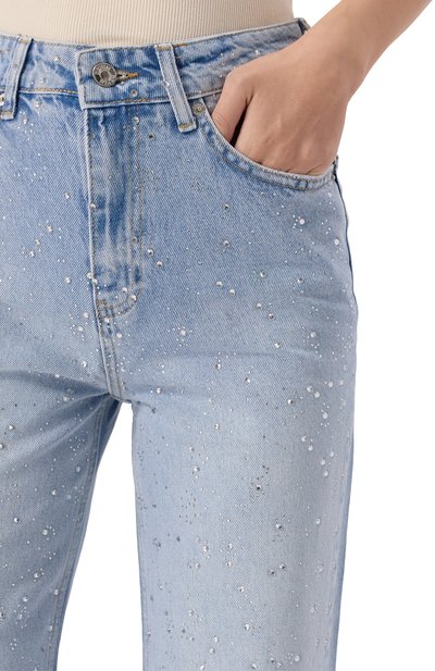 Джинсы с отделкой стразами SASHA KIM, арт. SK-00001792, фото 5