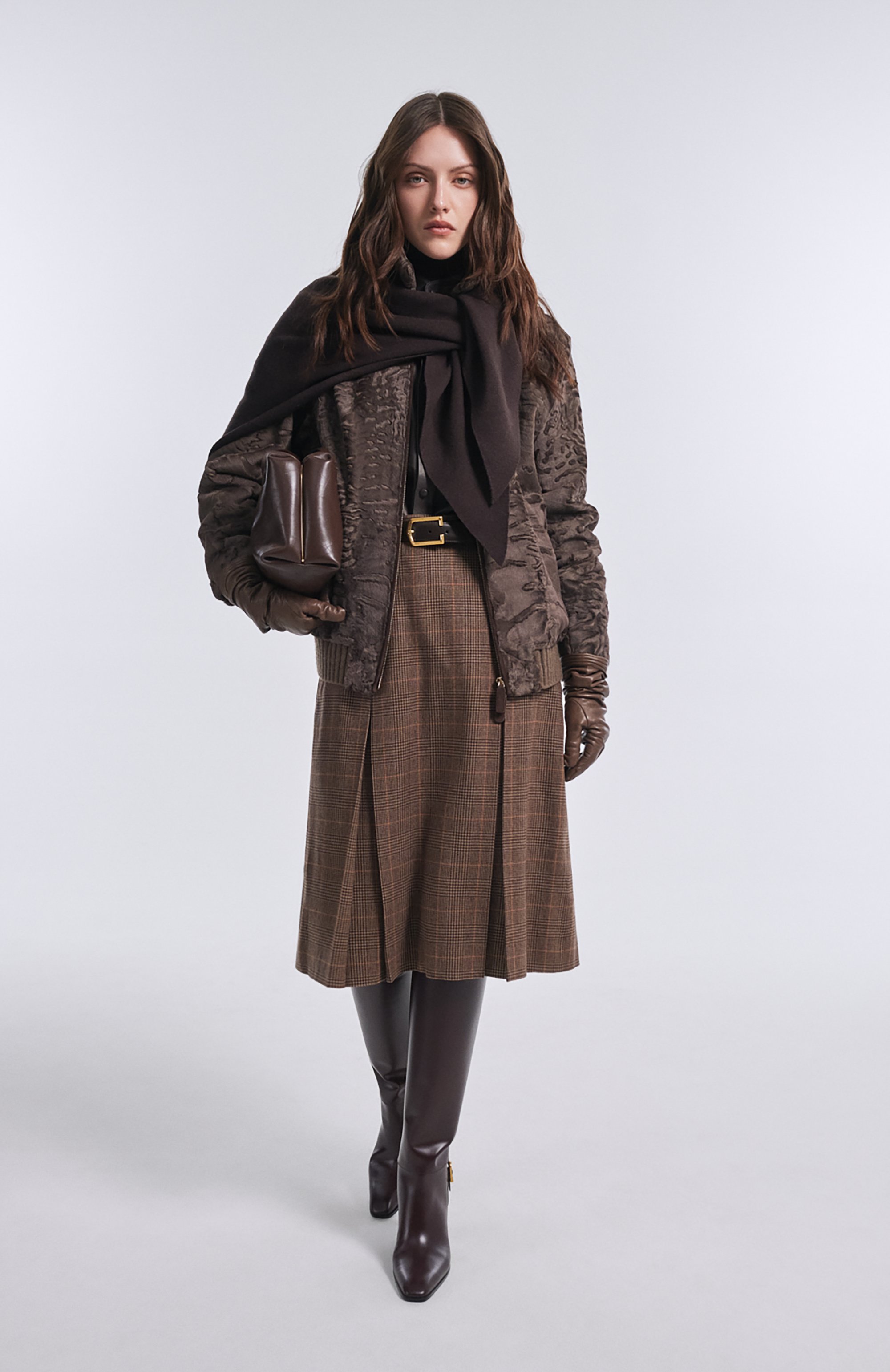 Юбка из шерсти и кашемира SAINT LAURENT, арт. 831068/Y3J45, фото 6