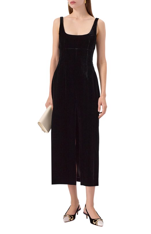 Бархатные туфли Giambattista Valli 25FWKVLIS258/58VES Чёрный  25FWKVLIS258/58VES Фото 3