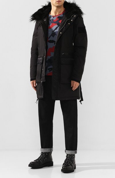 Хлопковая парка с меховой отделкой DIESEL, арт. 00SYUH/0GAVS, фото 2