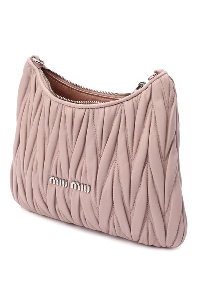 Сумка MIU MIU розового цвета по цене 170000 руб., арт. 5BH189-2CE3-F0D91-OOO, фото 4 Сумка MIU MIU, арт. 5BH189-2CE3-F0D91-OOO, фото 4