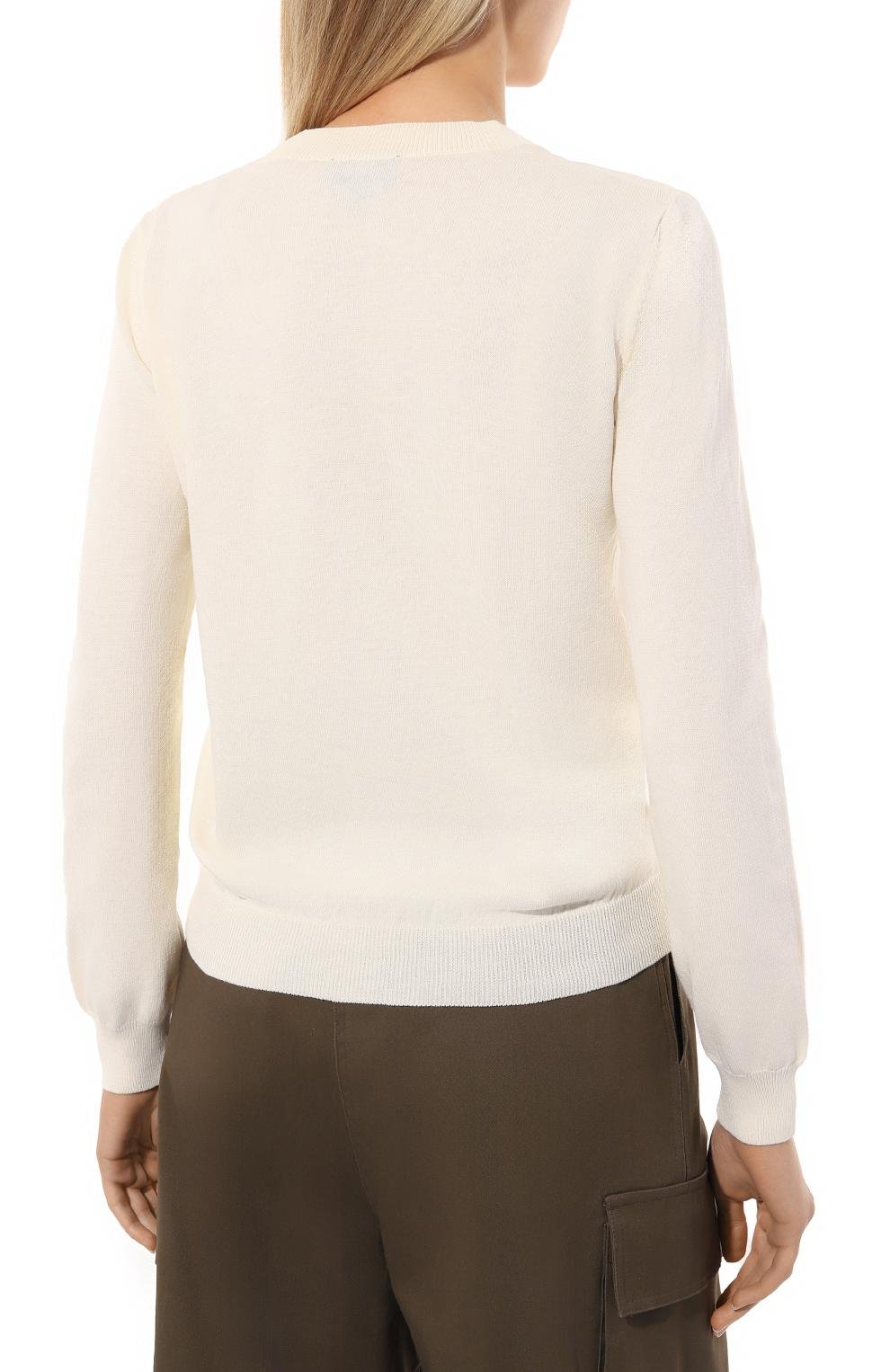 Хлопковый кардиган A.P.C. кремового цвета по цене 27650 руб., арт. C0EZJF22249AAD., фото 4 Хлопковый кардиган A.P.C., арт. C0EZJF22249AAD., фото 4