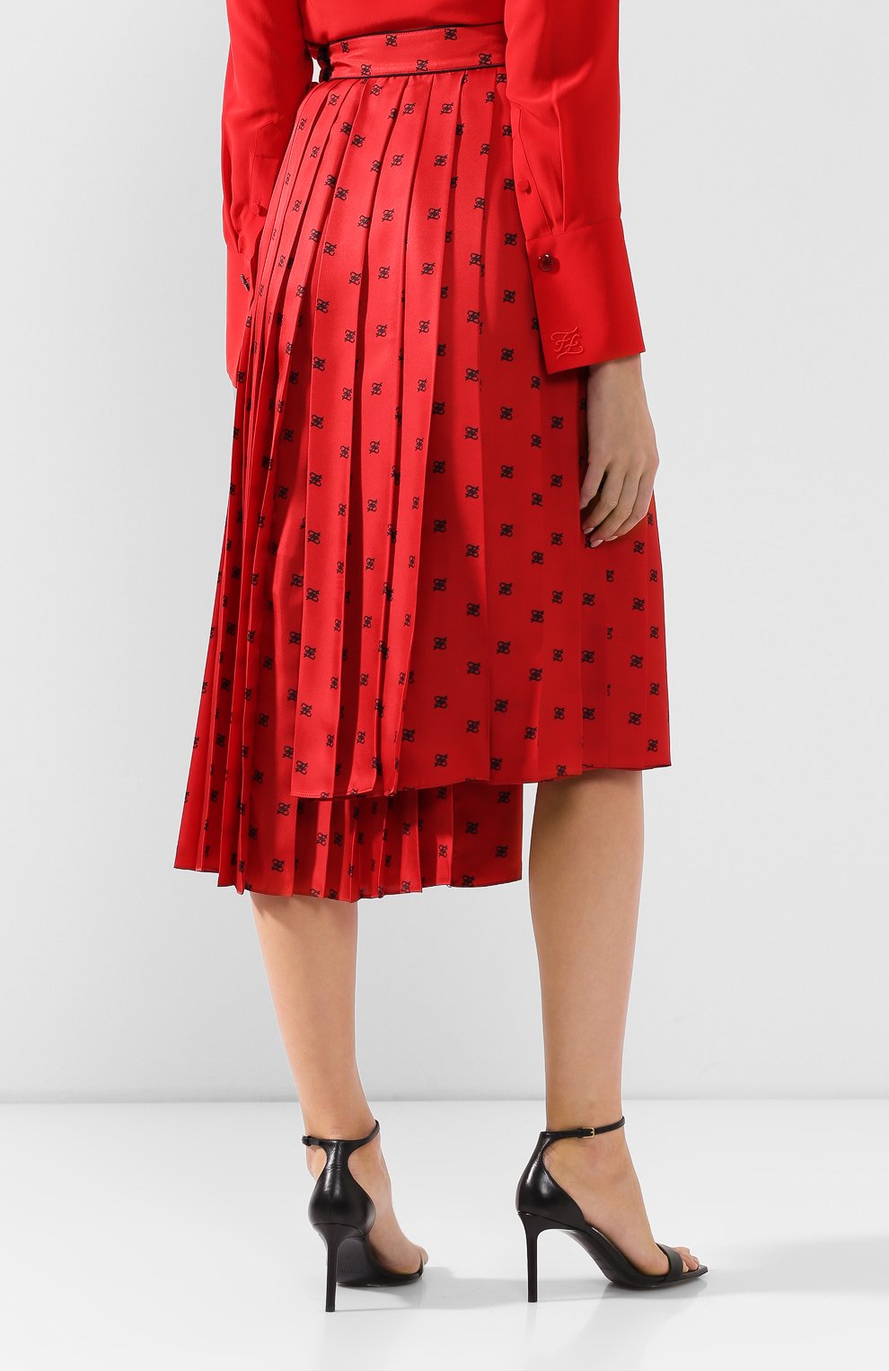 Шелковая юбка FENDI, арт. FQ7132 A9DQ, фото 4