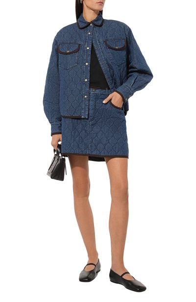 Джинсовая куртка JACOB COHEN синего цвета по цене 61550 руб., арт. V E 001 80 J 0184/410F, фото 2 Джинсовая куртка JACOB COHEN, арт. V E 001 80 J 0184/410F, фото 2