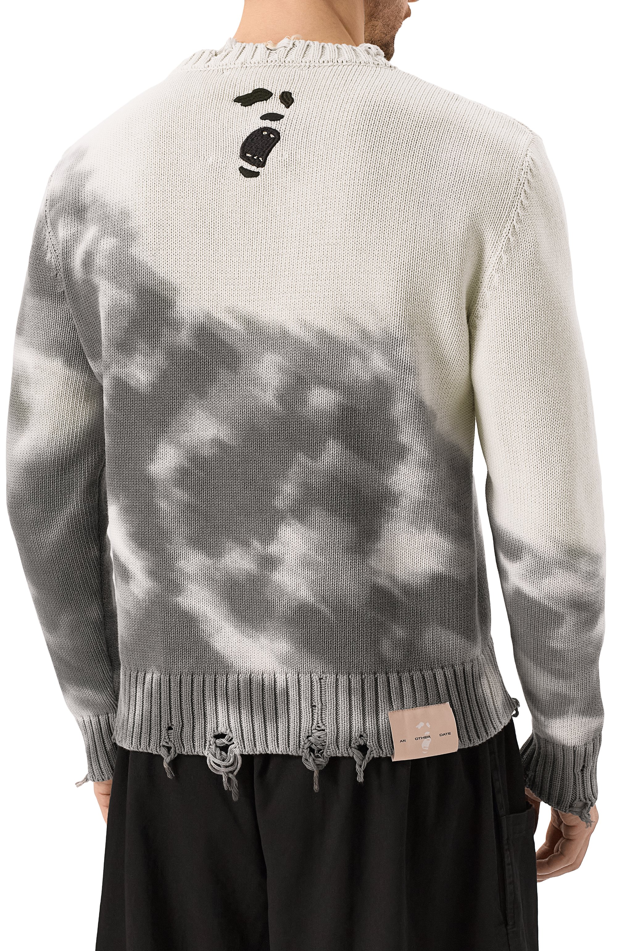 Хлопковый свитер AN OTHER DATE разноцветного цвета по цене 39400 руб., арт. S25MA0DJP200, фото 4 Хлопковый свитер AN OTHER DATE, арт. S25MA0DJP200, фото 4