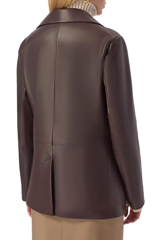 Кожаный жакет MVST M25.1PW.L011/SIGMA Коричневый  M25.1PW.L011/SIGMA Фото 4