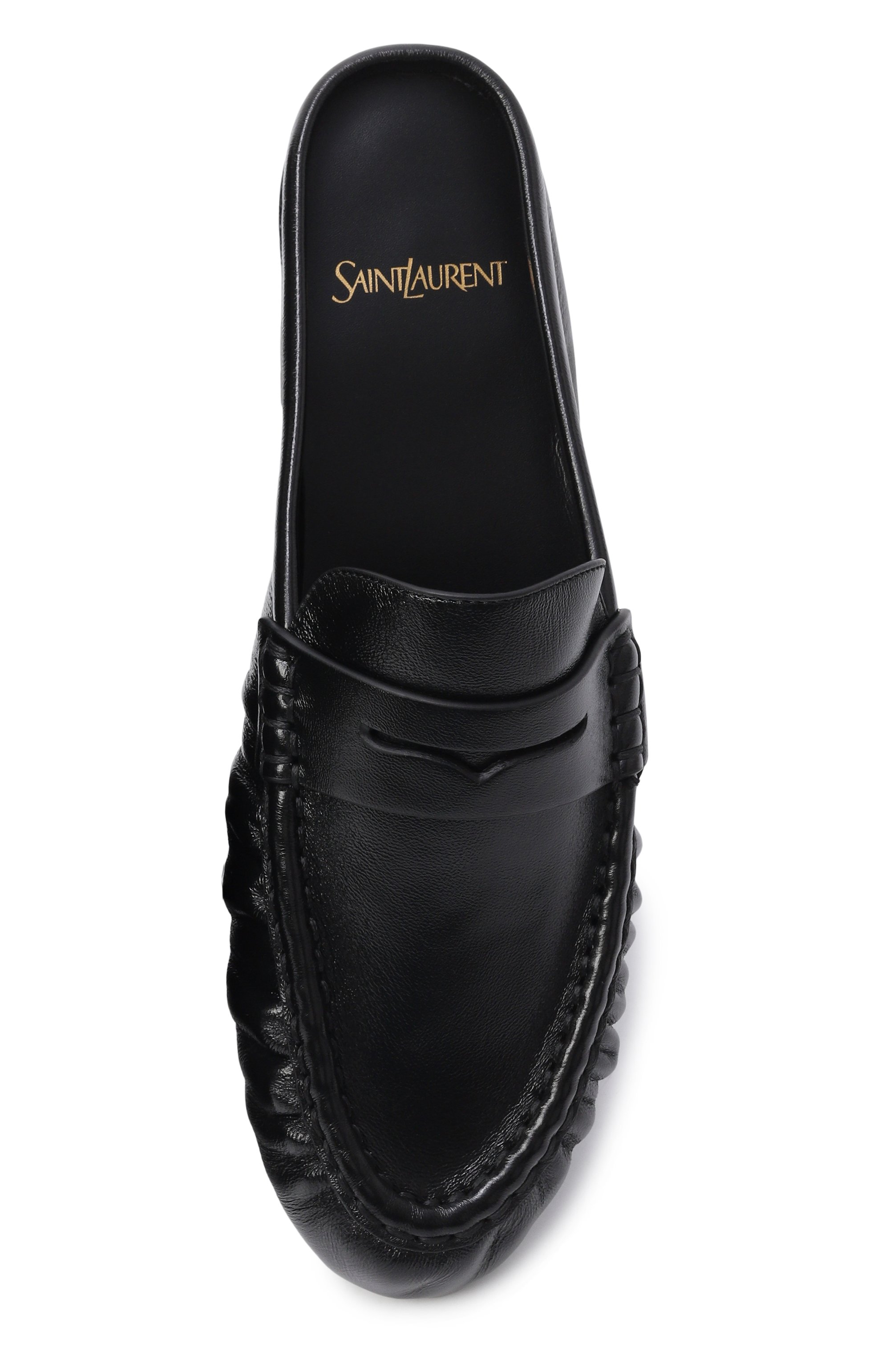 Кожаные сабо le loafer SAINT LAURENT, арт. 852392/AAFUV, фото 6