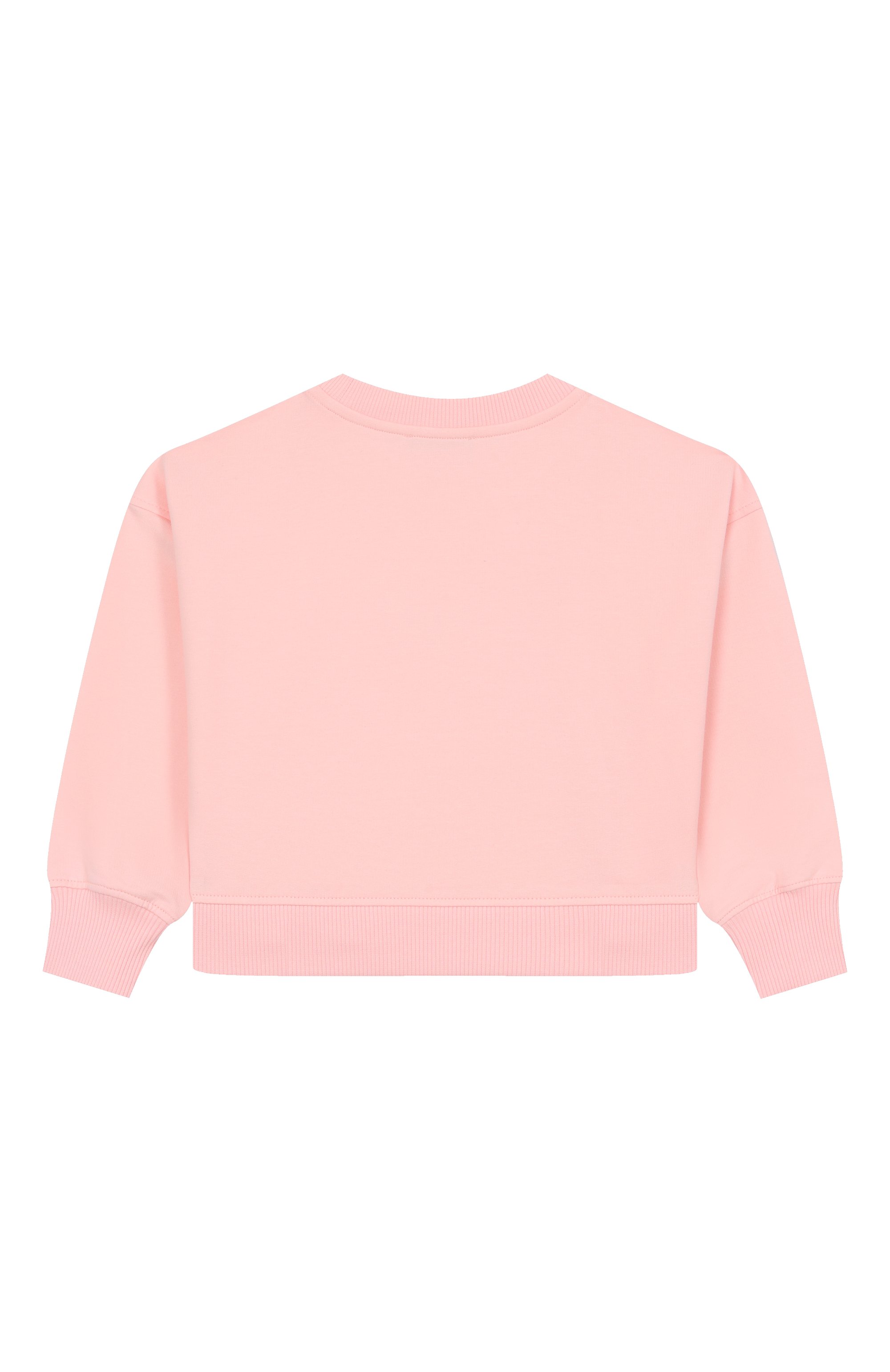 Хлопковый свитшот MOSCHINO светло-розового цвета по цене 15000 руб., арт. HDF06G/LDA16/4-8, фото 2 Хлопковый свитшот MOSCHINO, арт. HDF06G/LDA16/4-8, фото 2