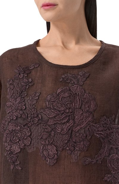 Льняная блузка MAURIZIO, арт. W08221081, фото 5