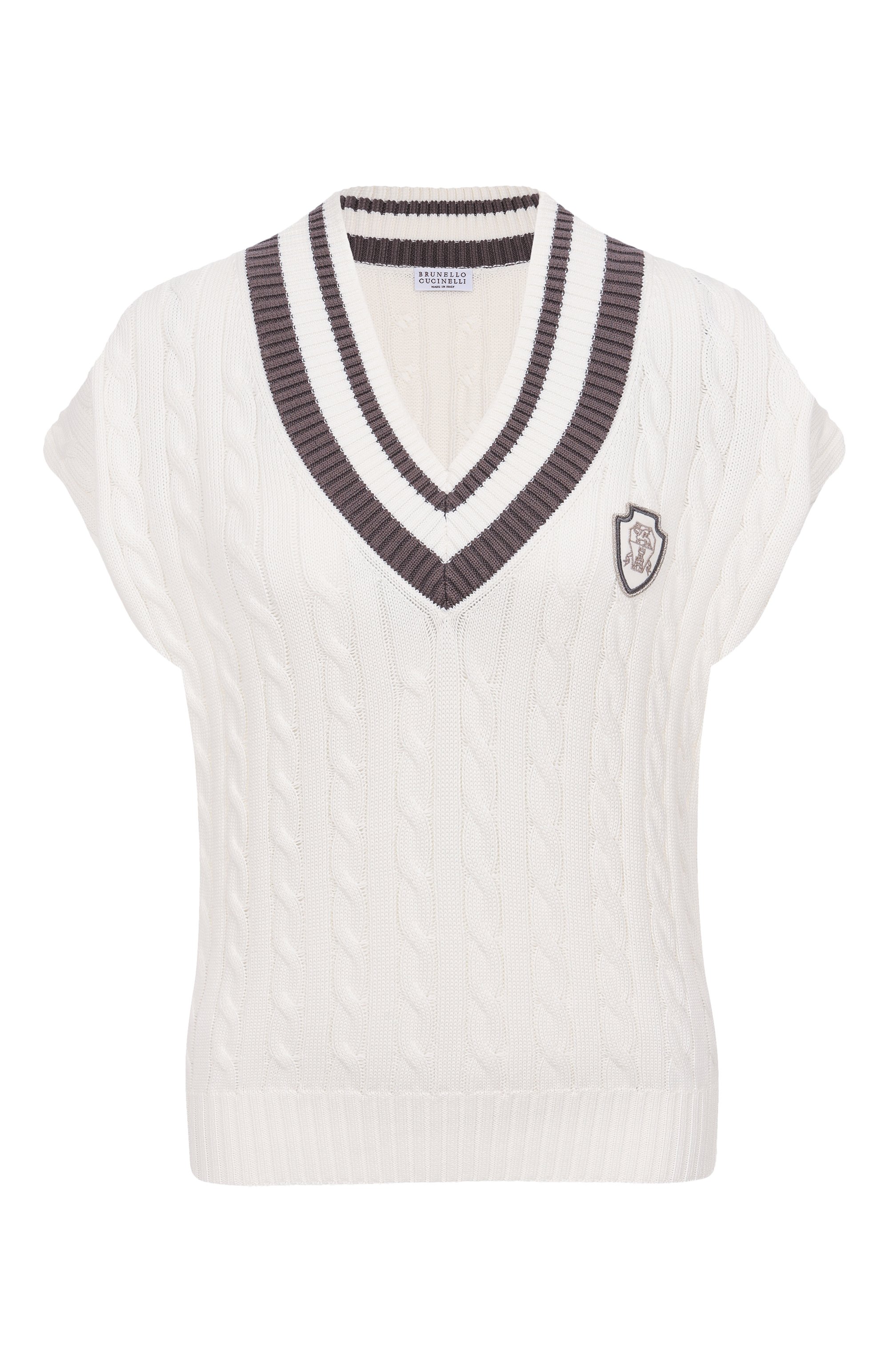 Хлопковый жилет BRUNELLO CUCINELLI, арт. M19756522, фо�то 1