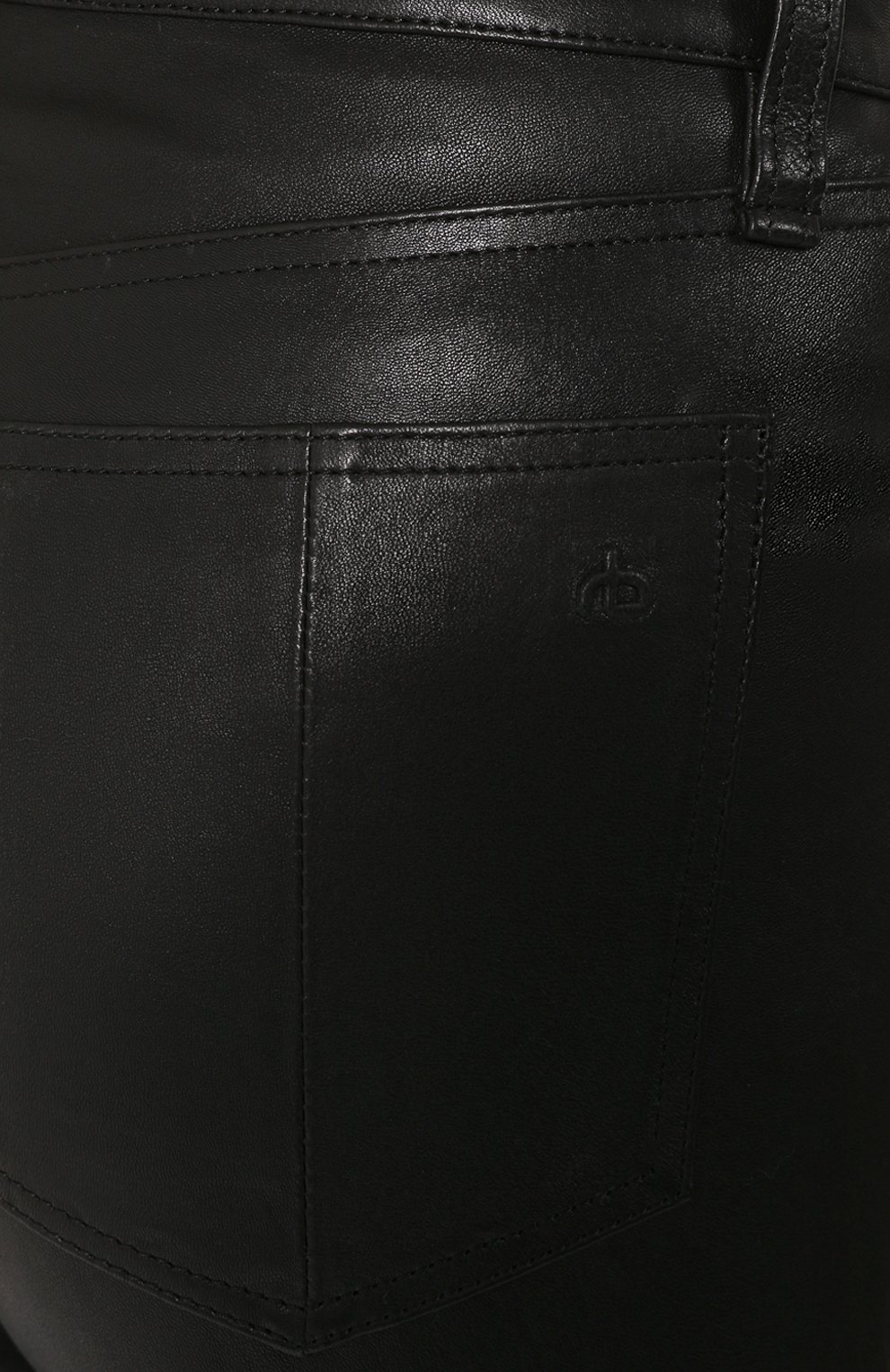 Кожаные брюки RAG AND BONE черного цвета по цене 84050 руб., арт. WAW19F70483448, фото 5 Кожаные брюки RAG AND BONE, арт. WAW19F70483448, фото 5