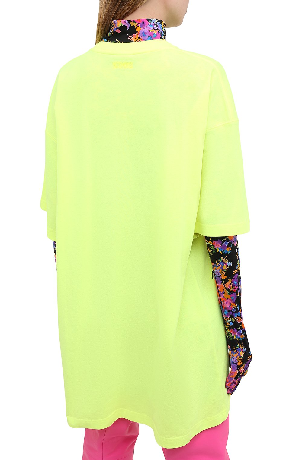Хлопковая футболка VETEMENTS, арт. UE51TR810Y 1611/W, фото 4