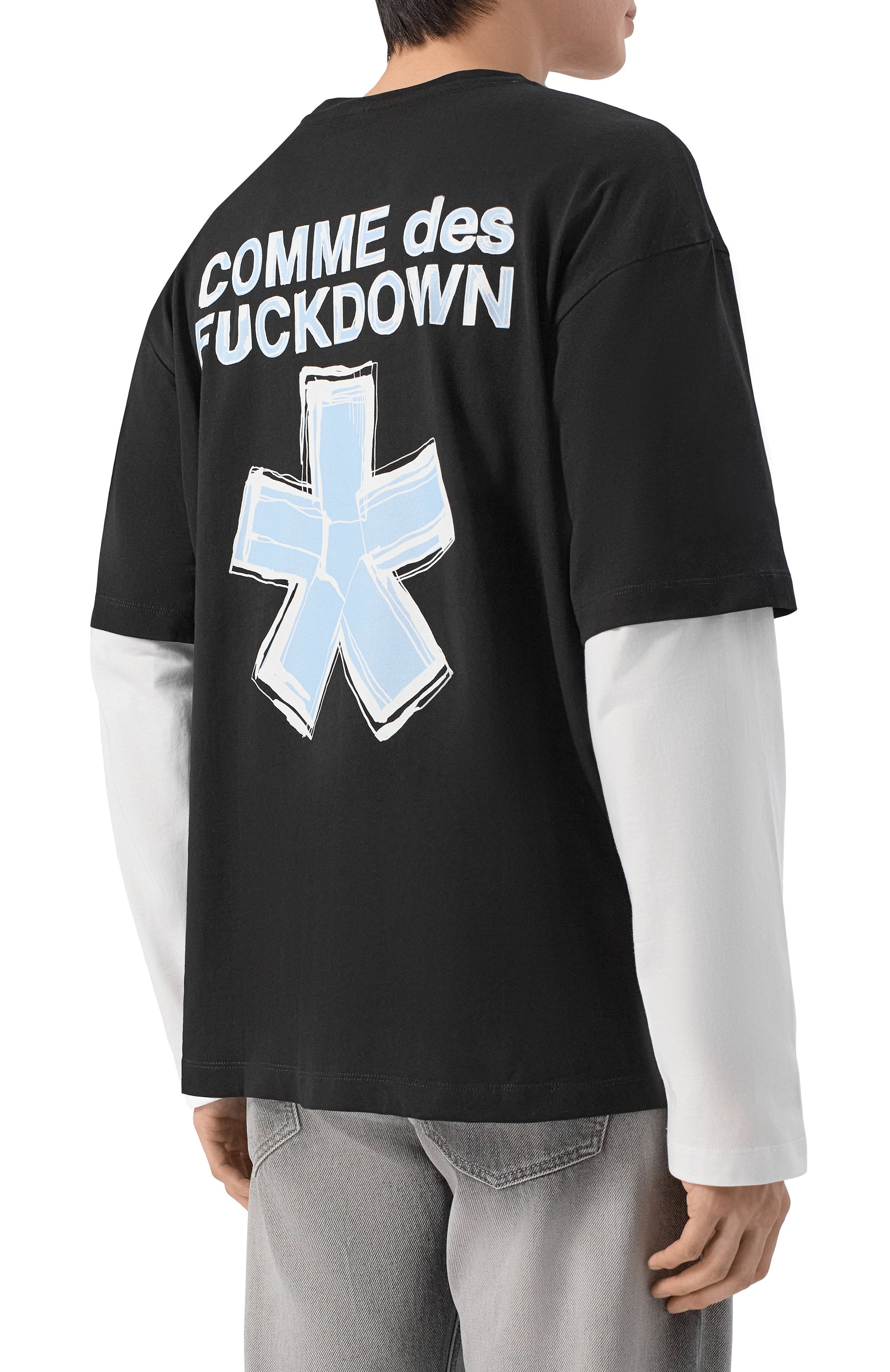 Хлопковый лонгслив COMME DES FUCKDOWN, арт. CFABM01969, фото 4
