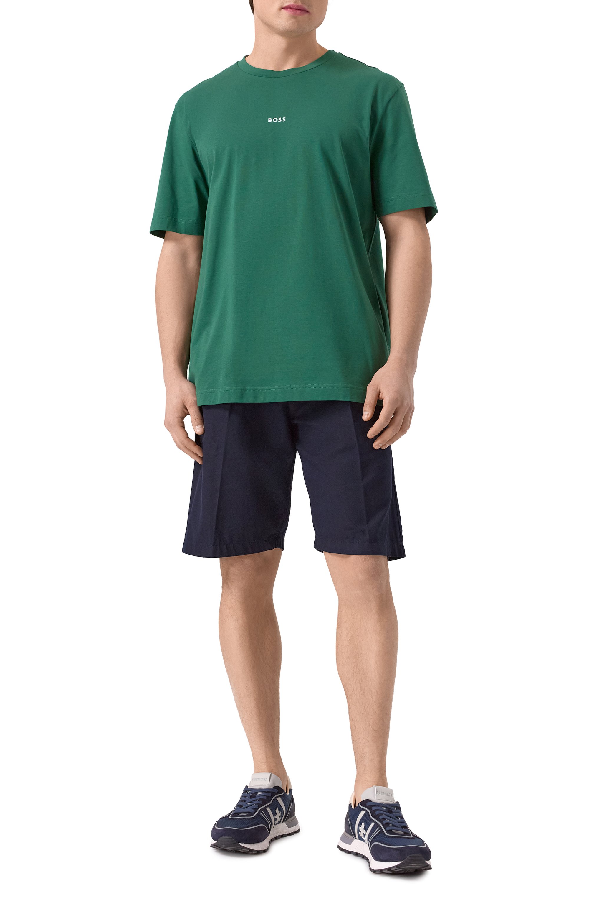 Хлопковая футболка BOSS ORANGE, арт. 50473278, фото 2