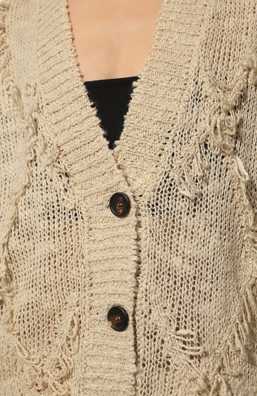 Кардиган из шелка и льна BRUNELLO CUCINELLI, арт. MCB385106, фото 5