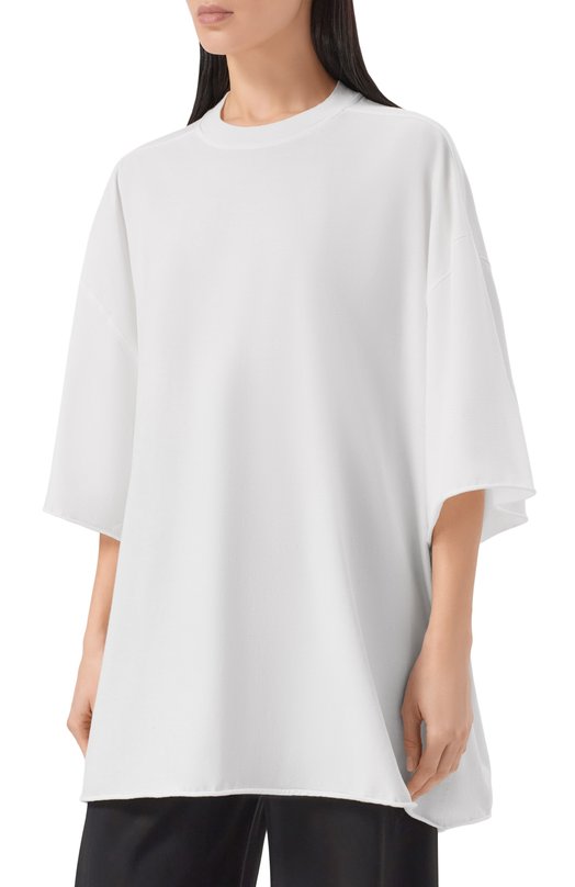 Хлопковая футболка Rick Owens RP01F6204/JA Белый  RP01F6204/JA Фото 3