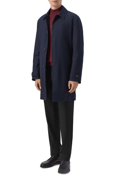 Плащ CORNELIANI темно-синего цвета по цене 118000 руб., арт. 2835G2/2A20141, фото 2 Плащ CORNELIANI, арт. 2835G2/2A20141, фото 2