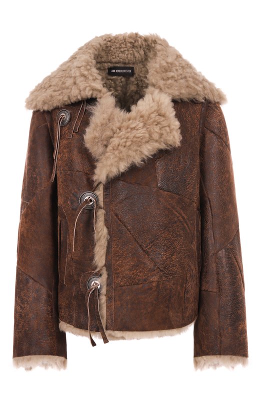 Дубленка из овчины Ann Demeulemeester B0013413/FR006 Коричневый B0013413/FR006