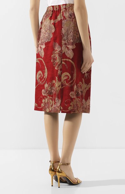 Юбка из смеси хлопка и льна DRIES VAN NOTEN, арт. 201-10828-9362, фото 4