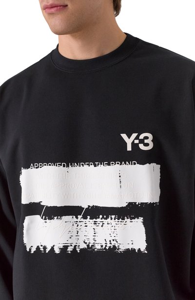 Хлопковый свитшот Y-3, арт. JN4881, фото 5