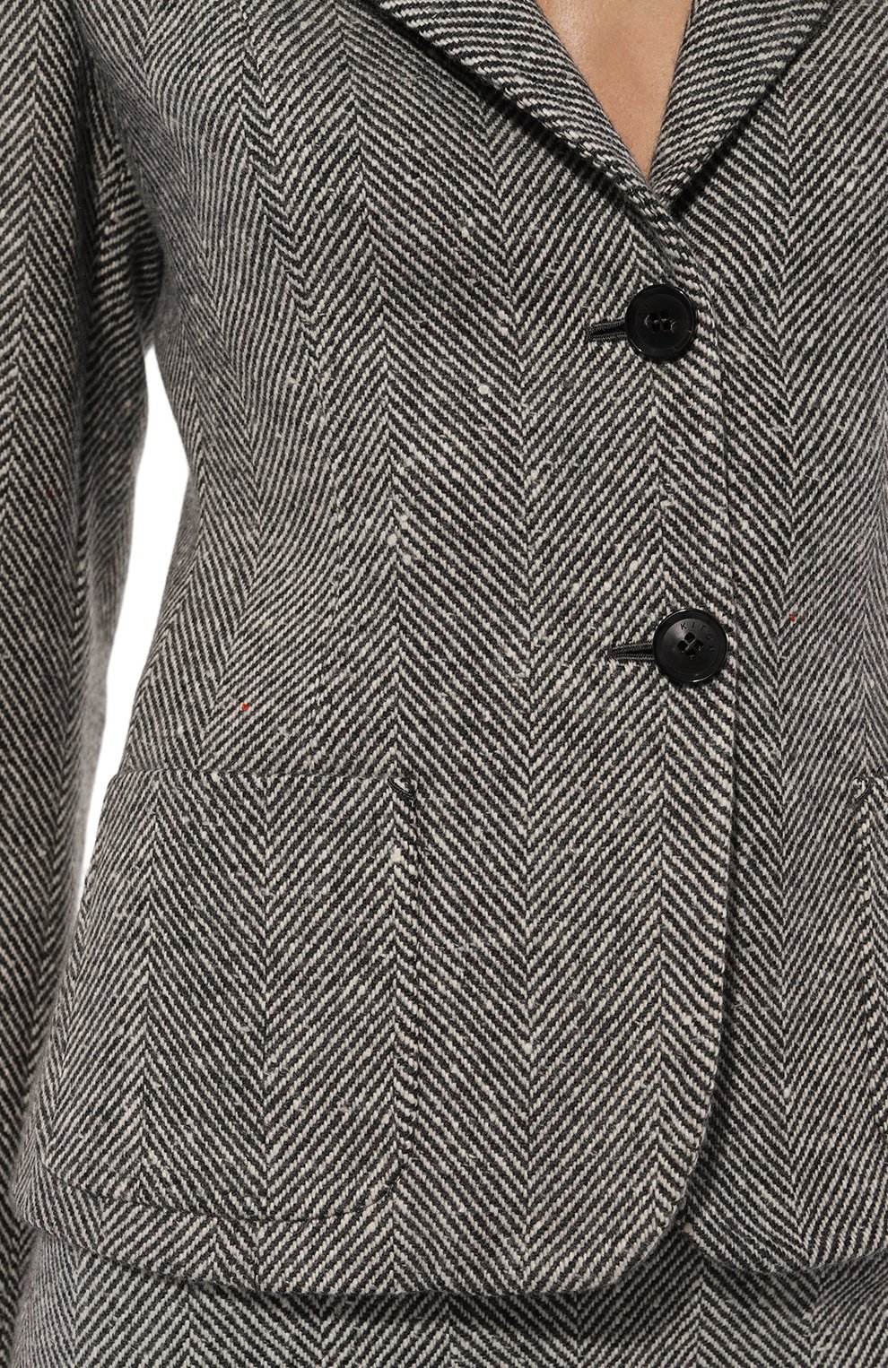Шерстяной жакет KITON серого цвета по цене 599500 руб., арт. D56516K0519E01, фото 5 Шерстяной жакет KITON, арт. D56516K0519E01, фото 5