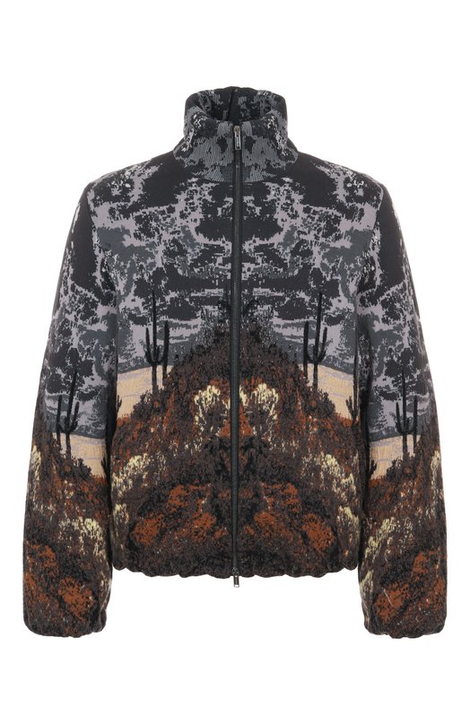 Бомбер из хлопка и шерсти Laneus F5LAMAKJ160 Серый F5LAMAKJ160