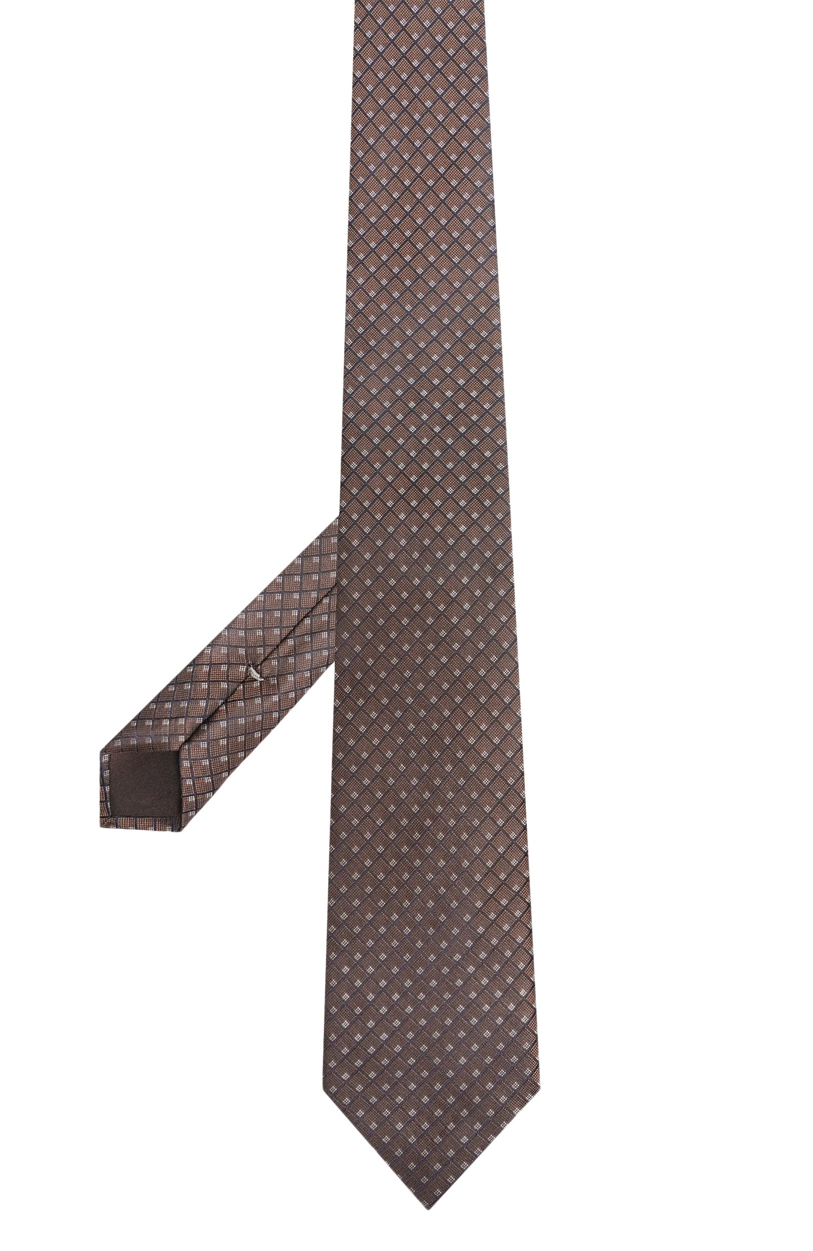 Шелковый галстук CANALI коричневого цвета по цене 21450 руб., арт. 18/HJ04707, фото 3 Шелковый галстук CANALI, арт. 18/HJ04707, фото 3
