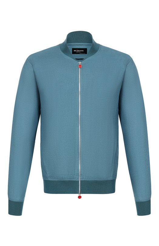 Льняной бомбер Kiton UG0001H09690 Голубой UG0001H09690