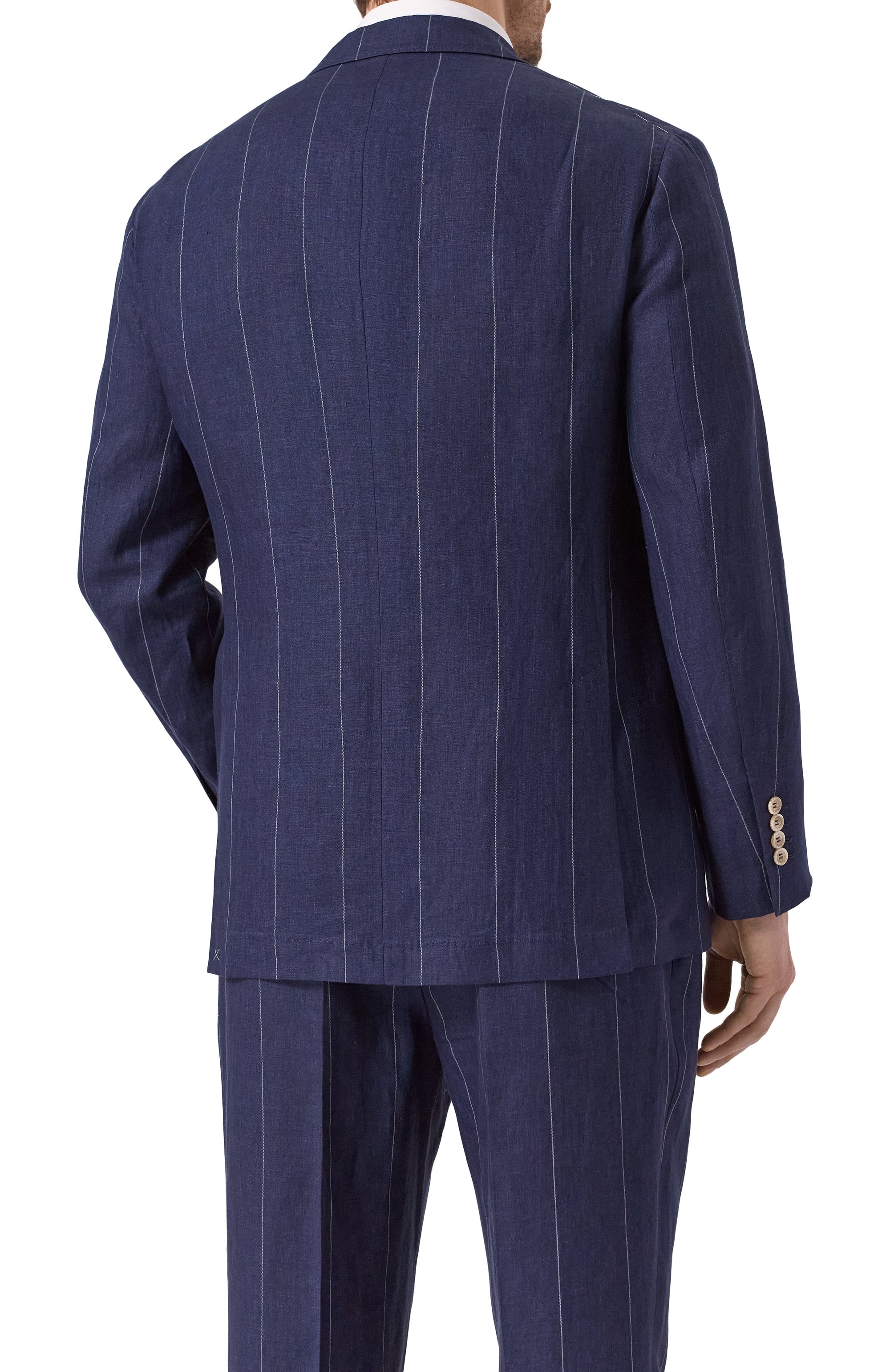 Льняной костюм BRUNELLO CUCINELLI темно-синего цвета по цене 541000 руб., арт. MB400LDPM, фото 5 Льняной костюм BRUNELLO CUCINELLI, арт. MB400LDPM, фото 5