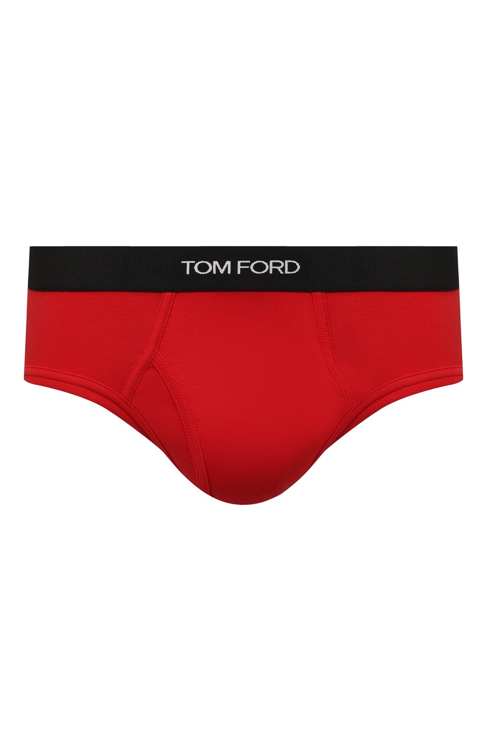 Хлопковые брифы TOM FORD красного цвета по цене 9810 руб., арт. T4LC10040, фото 1 Хлопковые брифы TOM FORD, арт. T4LC10040, фото 1
