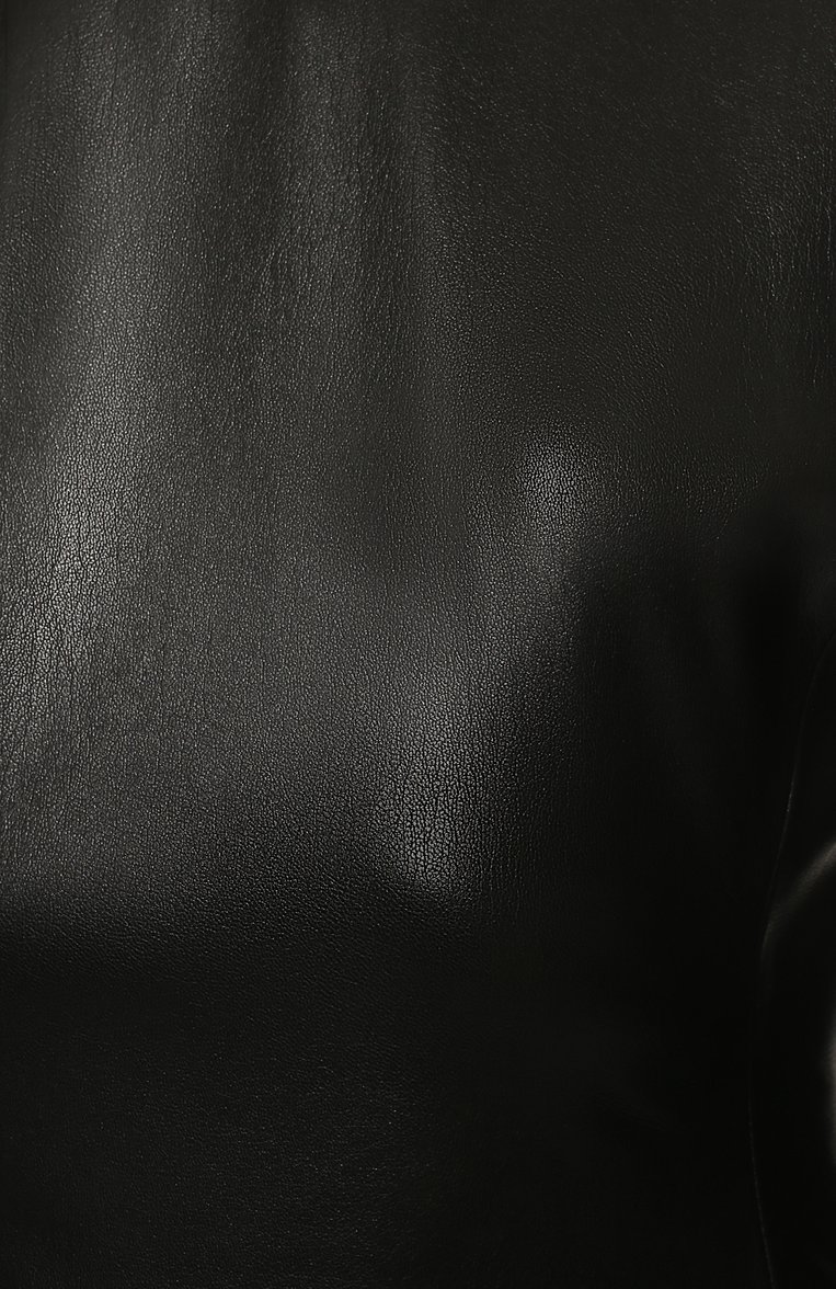Женское платье из экокожи SASHAVERSE черного цвета, арт. D035FW22 | Фото 5 (Случай: Коктейльный; Рукава: Длинные; Длина Ж (юбки, платья, шорты): Мини; Материал внешний: Синтетический материал; Материал сплава: Проставлено; Драгоценные камни: Проставлено; Стили: Минимализм; Женское Кросс-КТ: Платье-одежда)