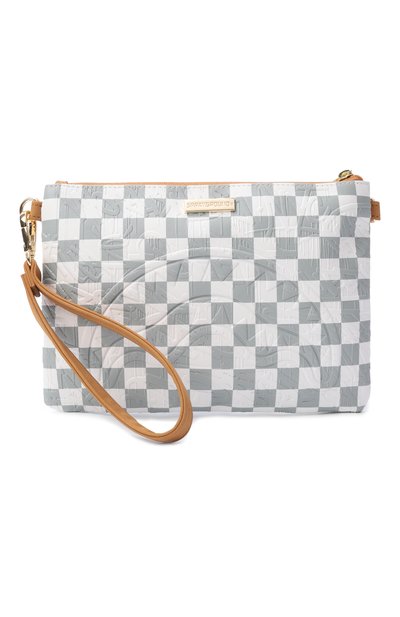 Клатч 3 am SPRAYGROUND светло-серого цвета по цене 13200 руб., арт. 910B8984NSZ/3AM CREAM CR0SSB0DY P0UCHETTE, фото 5 Клатч 3 am SPRAYGROUND, арт. 910B8984NSZ/3AM CREAM CR0SSB0DY P0UCHETTE, фото 5