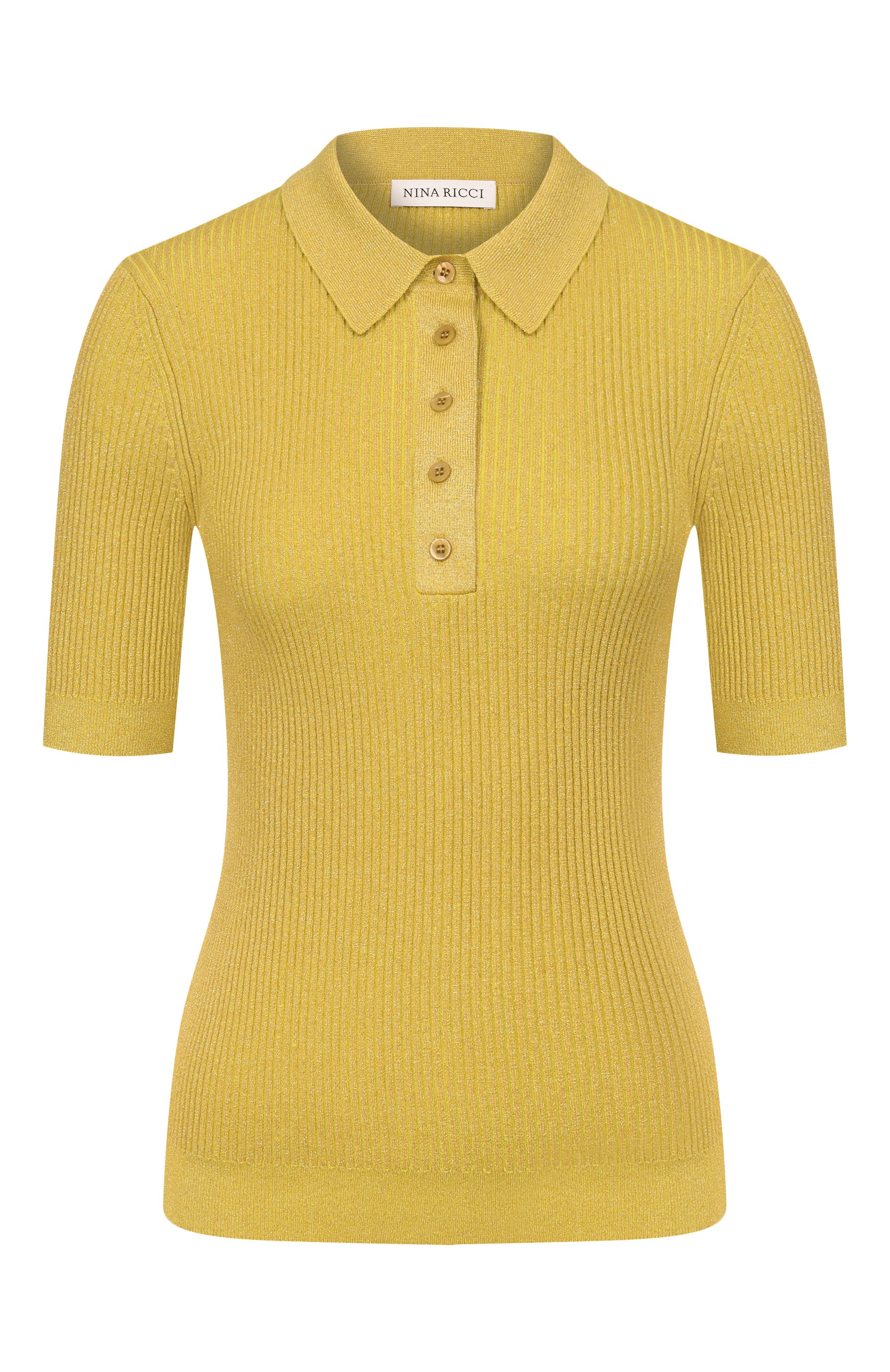 Поло из хлопка и шерсти NINA RICCI, арт. 26PMPU016/ML0600, фото 1