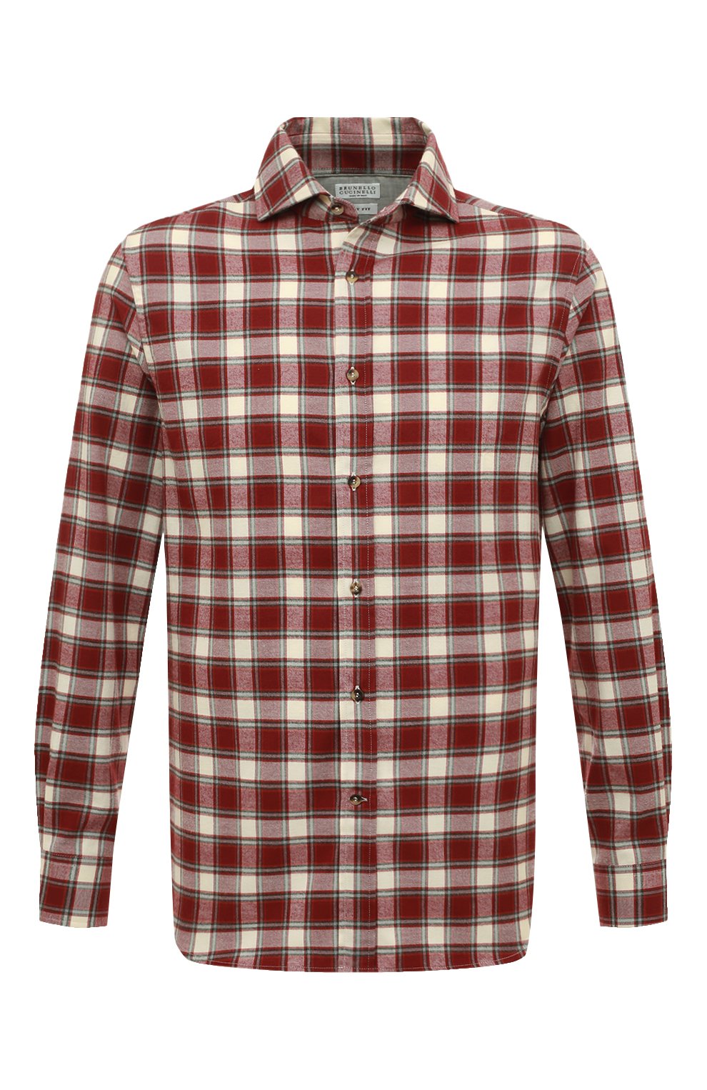 Хлопковая рубашка BRUNELLO CUCINELLI, арт. MB6480627, фото 1